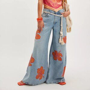We The Free Palisades Wide-Leg Jeans - Color Flower Power
